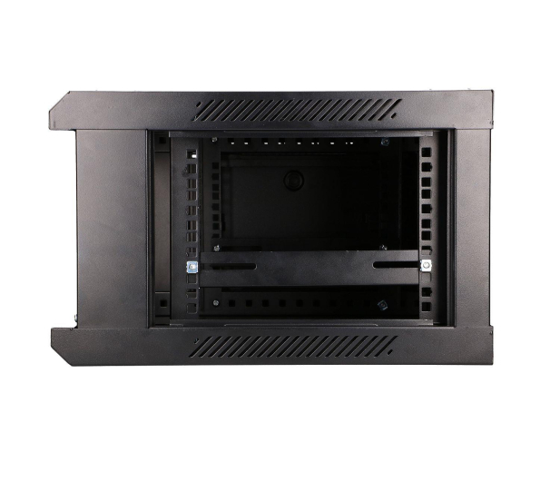Extralink Szafka wisząca rack 4U 600x450 czarna szklane drzwi EX.2886 - 484910 - zdjęcie 8